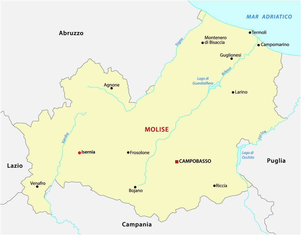 Molise térkép