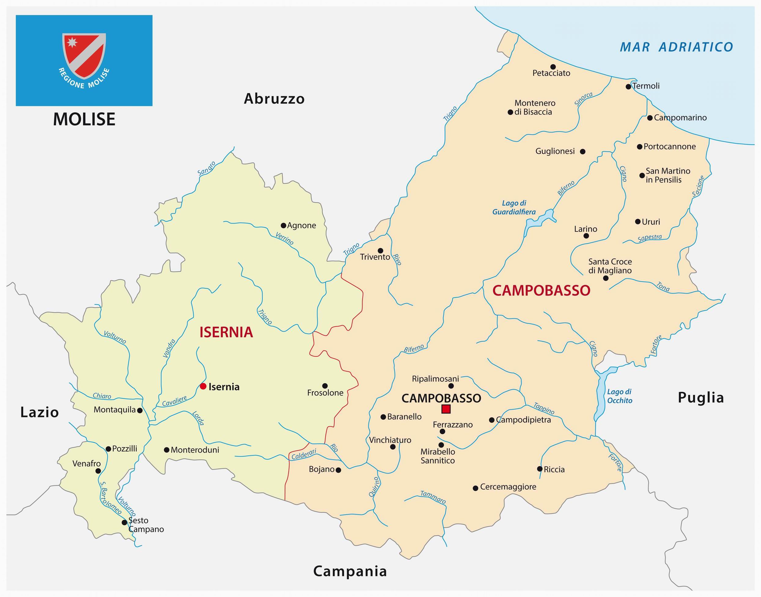 Molise térkép