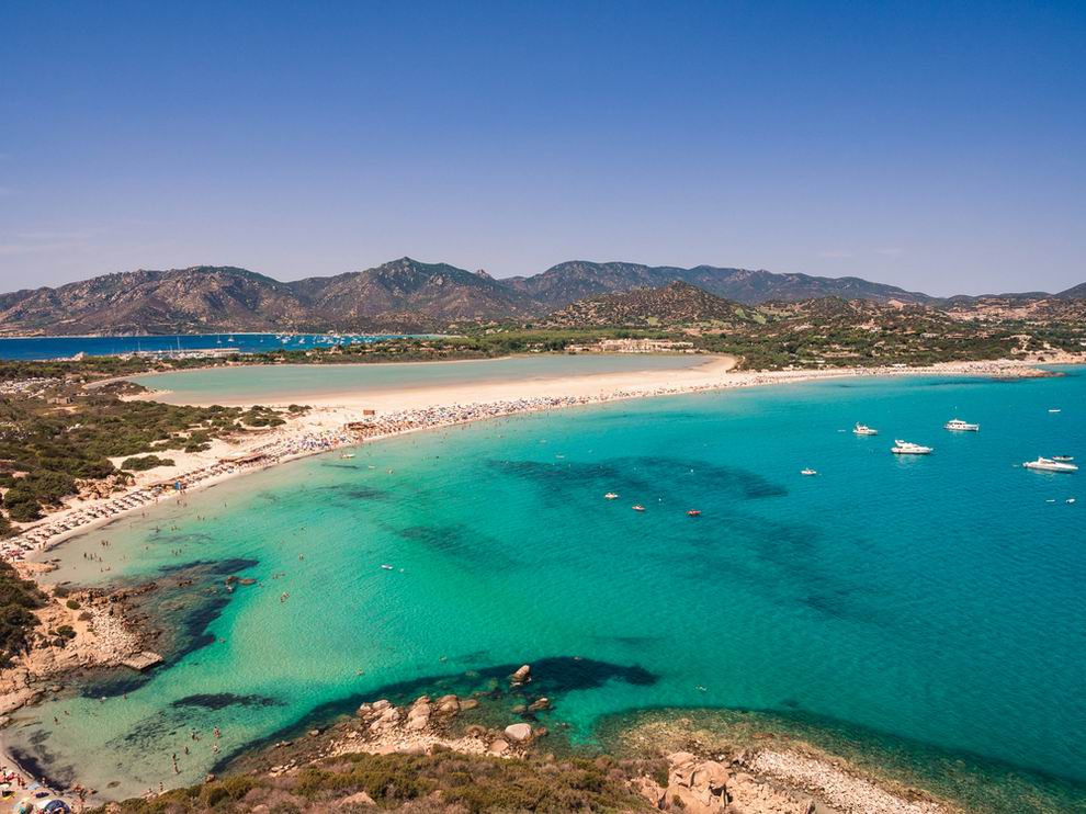 Porto Giunco strand - Szardínia