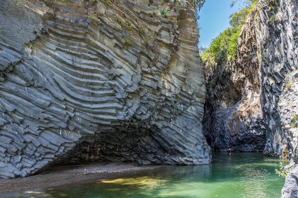 Alcantara-szurdok Calabria