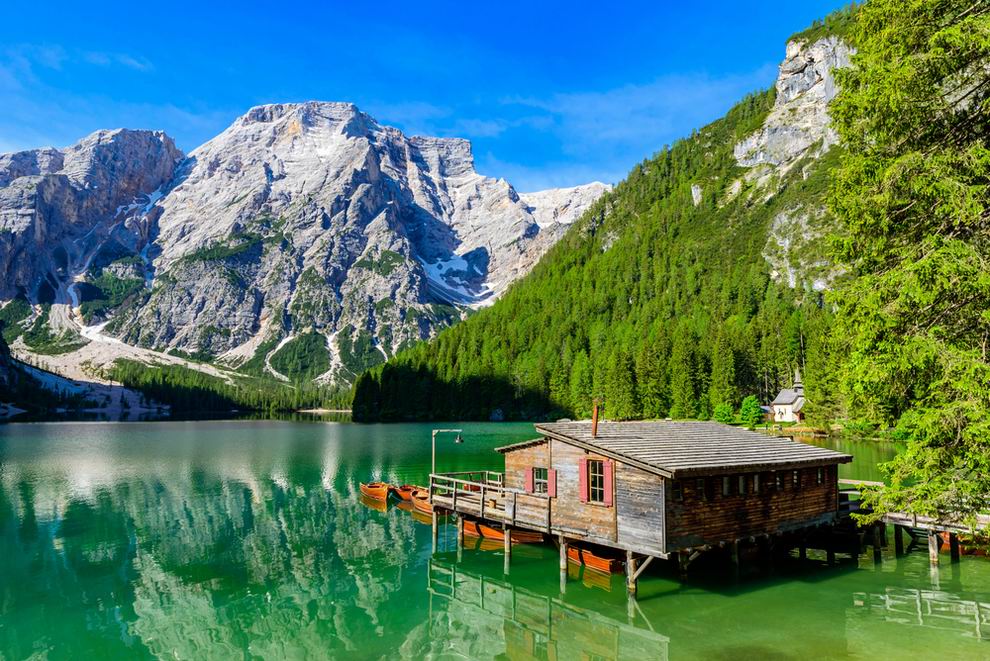 Braies tó - dolomitok 