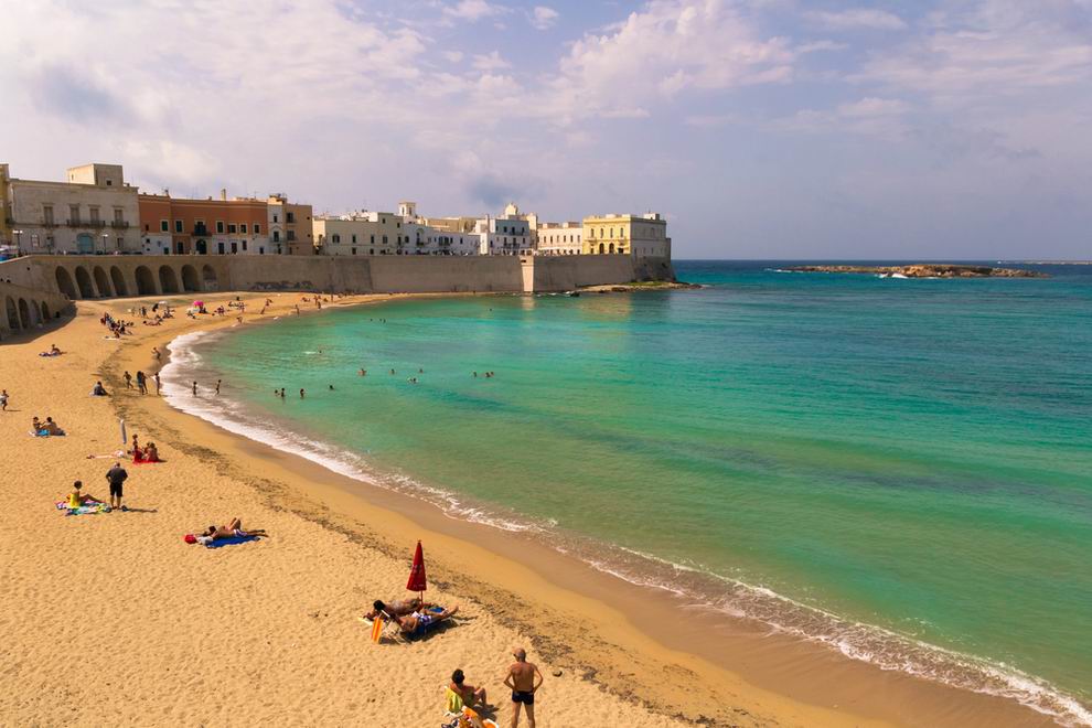 Puglia tengerparti szállás - Gallipoli-beach