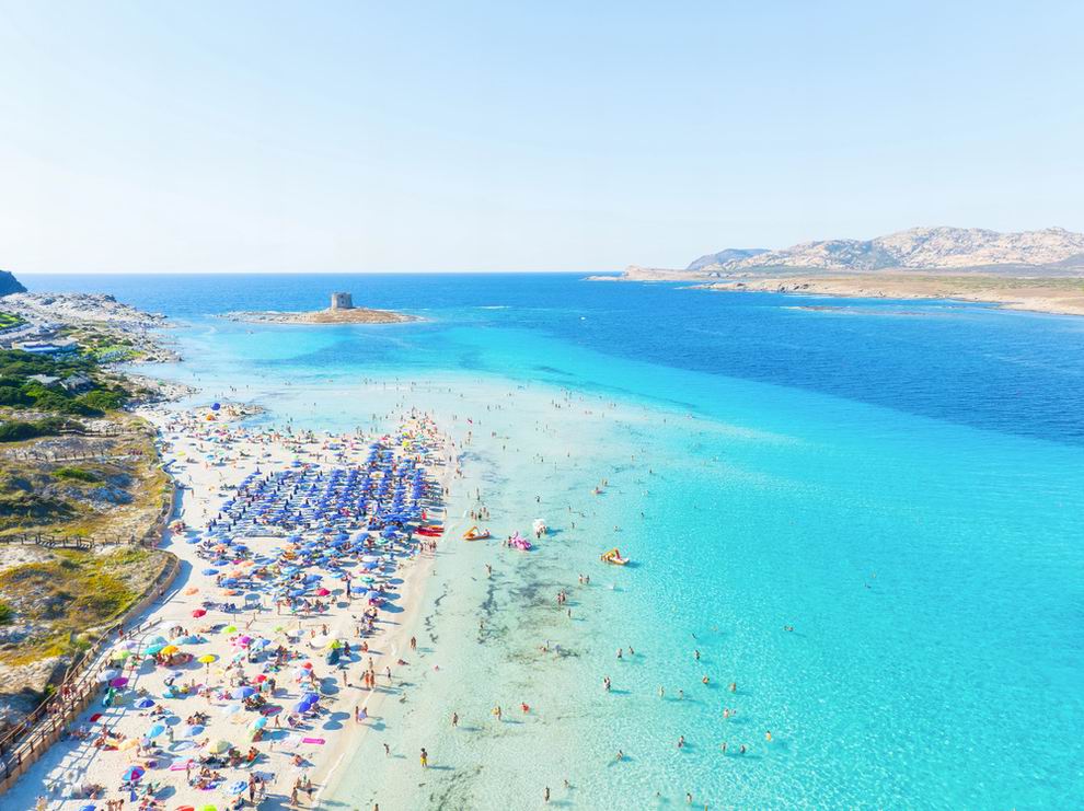 La Pelosa strand, szardinia strndok