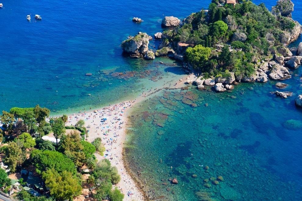 Taormina, Isola Bella - Taormina strandok