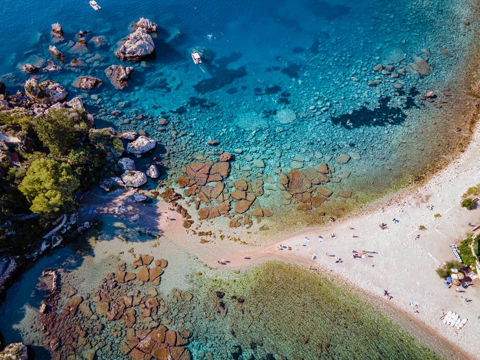 Taormina, Isola Bella strand